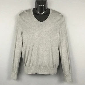Banana Republic Sweater Mens Medium V Neck Silk Cashmere Blend Pullover - Picture 1 of 10