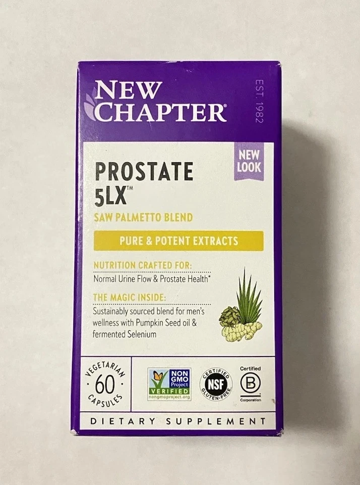 New Chapter Prostate Supplement - 60 Ct Vegetarian - Exp 05/2028+ - Image 1 of 1