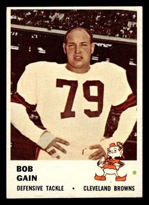 1961 Fleer #19 Bob Gain Ex-Mint Browns  ID:445146 - Image 1 of 2