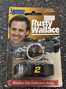 VINTAGE 1994 Rusty Wallace Legends of Racing 1:87 Keychain NASCAR Winston Cup #2 - Picture 1 of 2