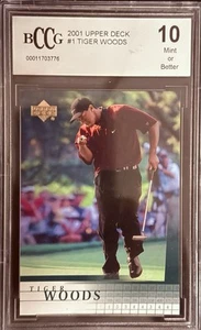2001 Upper Deck Tiger Woods RC! BCCG 10! - Picture 1 of 2