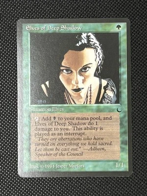 MTG ELVES OF DEEP SHADOW The Dark Regular MT+ Magic The Gathering - Image 1 of 4