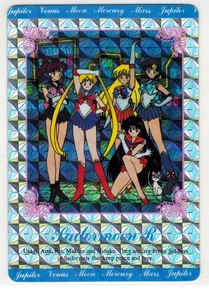 Sailor Moon R Amada PP Hero Collection Part 1 Prism Card #152 Sailor Team - Bild 1 von 2