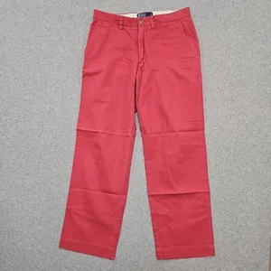 Pantalones Polo Ralph Lauren De Colección Para Hombres Preston Chino Frente Plano Pierna Recta Rojo... - Imagen 1 de 9