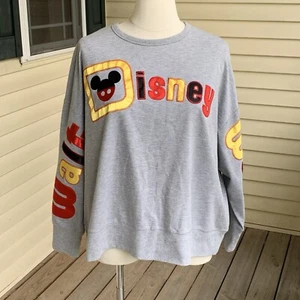 Walt Disney World Spirit Jersey Plus 3X grau rot gelb Mickey Mouse Sweatshirt - Bild 1 von 8