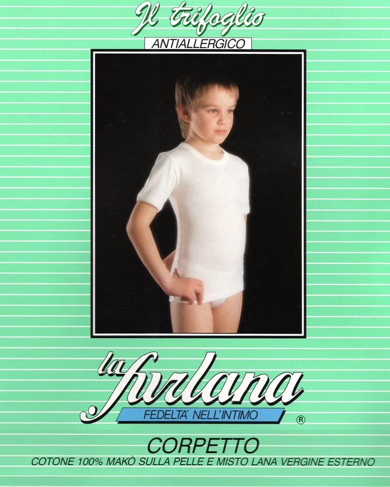 3 T-Shirts Intimate Child Half Sleeve Wool and Cotton Non Allergenic LA FURLANA - Image 1 of 1