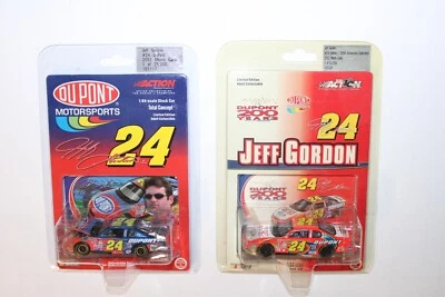 Jeff Gordon Lote de 2 Nascar 1/64 Diecast, Limited 2001, 25.200, 2002, 52.056 Foto 1 de 4