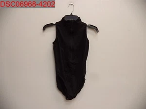 Motionwear Damen schwarz Reißverschluss vorne angedeutet hoch geschnitten Trikot, XL Erwachsene 638891007527 - Bild 1 von 8