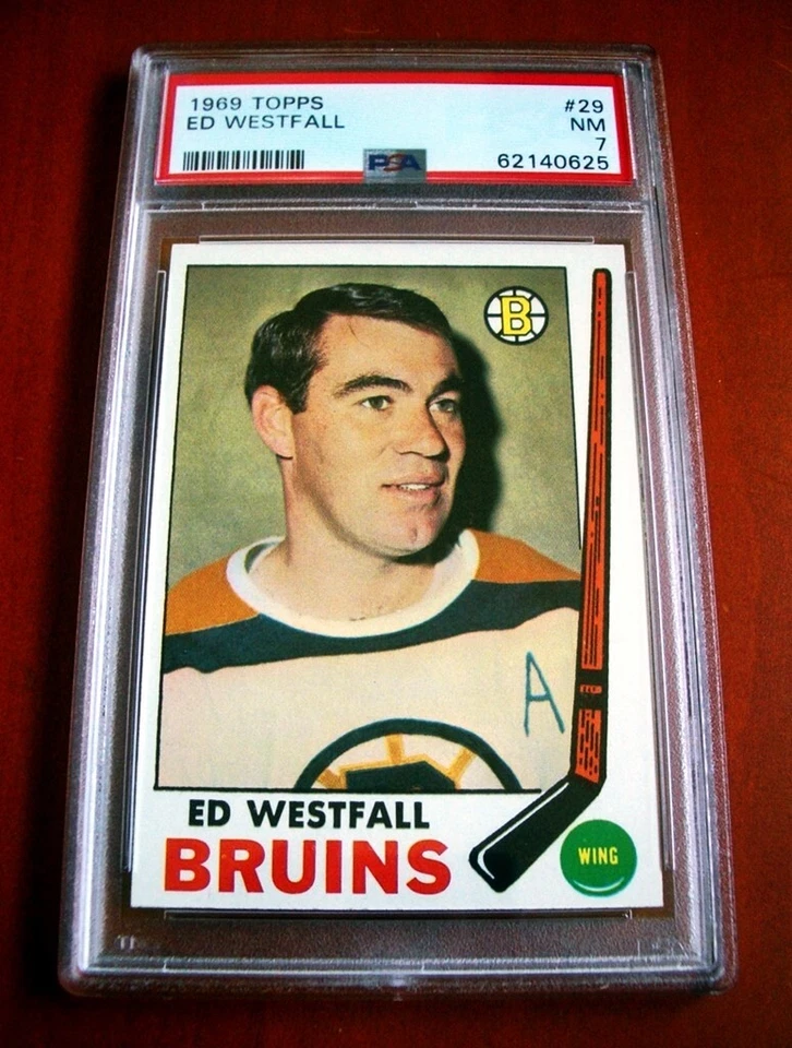 1969-70 Topps #29 Ed Westfall BOSTON BRUINS ~ PSA 7 - Image 1 of 1