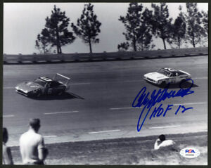 Cale Yarborough SIGNED 8x10 Photo NASCAR + HOF David Pearson PSA/DNA AUTOGRAPHED