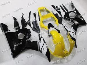 Fit for 03-04 YZF R6 Yellow Black ABS Injection Mold Bodywork Fairing Kit Panels - Picture 1 of 9