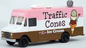 Walthers Scenemaster Morgan Olson Ice Cream Truck "Traffic Cones" 949-12108 HO - Picture 1 of 6