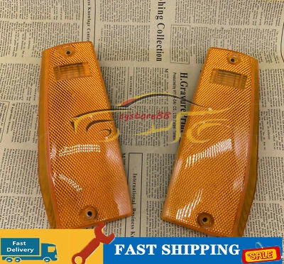 For Jeep Cherokee Wagoneer Comanche Pickup Truck Corner Parking Light A Pair  — 第 1/4 张图片