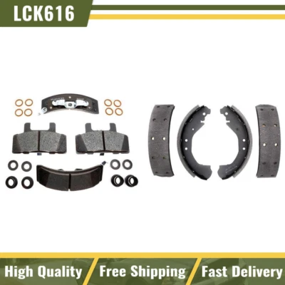 Juego de pastillas de freno delanteras traseras metálicas zapatas de freno para 1993 1994-1999 GMC C1500 Foto 1 de 4