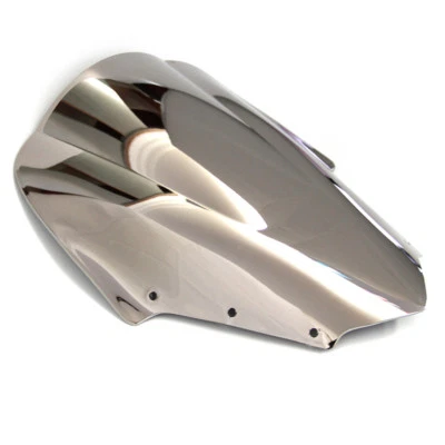 Bicicleta de doble burbuja para parabrisas plateada Yamaha FZ1S 1000 Fazer 2006-2011 2010 Foto 1 de 4