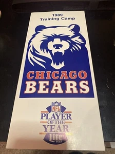 Chicago Bears NFL Training Camp Roster & Season Schedule 1989 - Picture 1 of 5