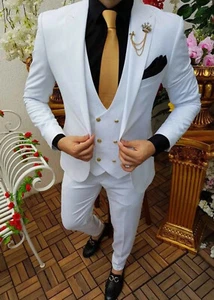Regalo especial para él trajes trajes de cena de boda de diseñador (chaqueta + chaleco + pantalones) - Imagen 1 de 3