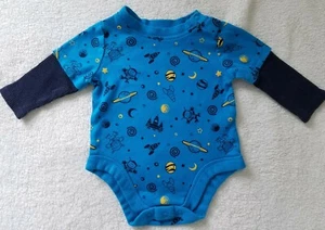 Garanimals ~ Boy's 1 Pc Top ~ Size 0-3 Months ~ Blue ~ Space Travel. - Picture 1 of 4