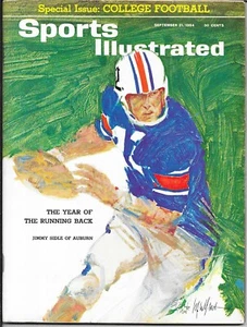 1st AUBURN TIGER Sports Illustrated 1964 SI Cover Jinx hits JIMMY SIDLE NO LABEL - Picture 1 of 2