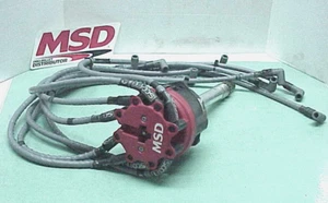 MSD Pro Billet #8550 Distributor & Wires for SB & BB Chevy & Adjustable Collar - Picture 1 of 16
