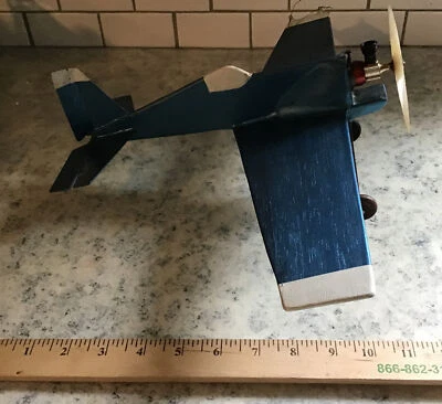 Vintage Rare unique  Wooden Balsa Gas Powered Tethered Cessna aircraft plane - Image 1 of 4