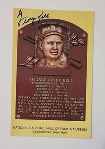 George Kell Autographed Hall of Fame Postcard - Picture 1 of 2