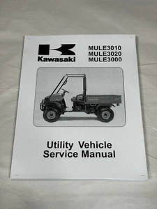 Printed Service Shop Repair Manual 2001-2007 Kawasaki Mule 3000 3010 3020 - Picture 1 of 3