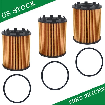 Pack of 3 Car Engine Oil Filter For Fiat 500 For Jeep Renegade For Dodge Dart - Image 1 of 4