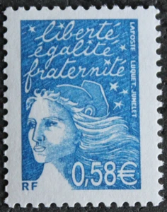 Briefmarke - FRANKREICH - Marianne de Luquet 0,58 € - Neu ** - YT3451 - 2002 - Bild 1 von 1