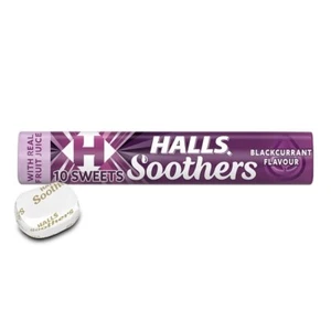 20x Halls Soothers Blackcurrant Juice Sweets 45g - Picture 1 of 1