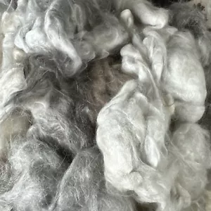 Multicolored Angora Rabbit Fiber 4 Oz Sheared Approximately 3” Staple - Picture 1 of 2