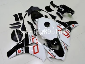 Black White Red ABS Injection Bodywork Fairing Kit Fit for CBR1000RR 2008-2011 - Picture 1 of 8