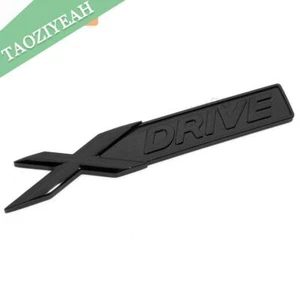 Gloss Black xDrive Emblem Badge Side Fender Trunk Lid Power Performance Sticker - Picture 1 of 4
