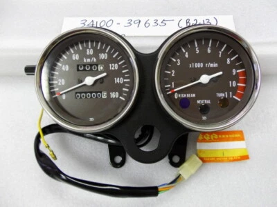 铃木 GP125 速度表/转速计 Assy NOS CLOCKS GAUGE KM/H 原始设备制造商 34100-39635 — 第 1/4 张图片