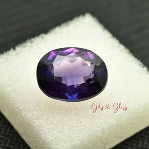 STUNNING Purple Amethyst Oval Shape 8.55 Ct GTL Certified Natural Loose Gemstone - Picture 1 of 5