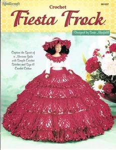 NEW BEAUTIFUL CROCHET FIESTA FROCK FASHION DOLL - Picture 1 of 1