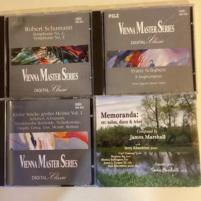 3 CDs Vienna Master Series Schumann Symphonies 1&3 Schubert Impromptus +Bonus CD Foto 1 de 4