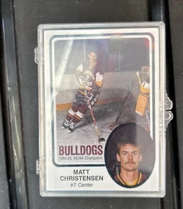 1984-85 MINNESOTA DULUTH BULLDOGS 36 CARD SET BRETT HULL WCHA CHAMPIONS  - Picture 1 of 8