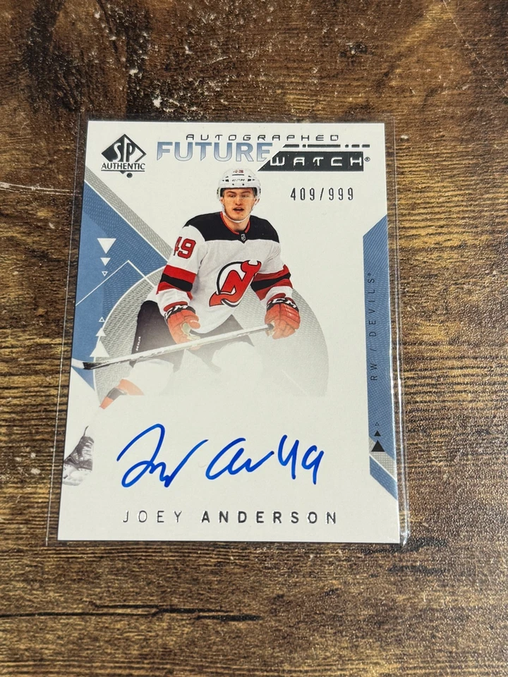 2018-19 SP Authentic Auto Future Watch /999 Joey Anderson #215 Rookie RC - Image 1 of 1