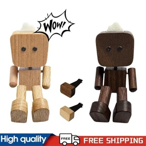 New! Shaking Wooden Man Figure Decoration Desktop&Car -Cute! H OT - Picture 1 of 19
