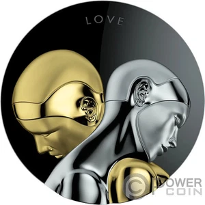Moneda de plata ROBOTS LOVE V1 The Next Evolution 3 OZ 20$ Tokelau 2021 - Imagen 1 de 4