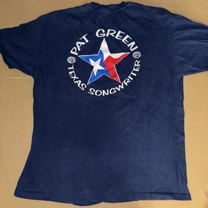 Vintage Pat Green Texas Songwriter T-Shirt Graphic Print Short Sleeve Beefy - Picture 1 of 6