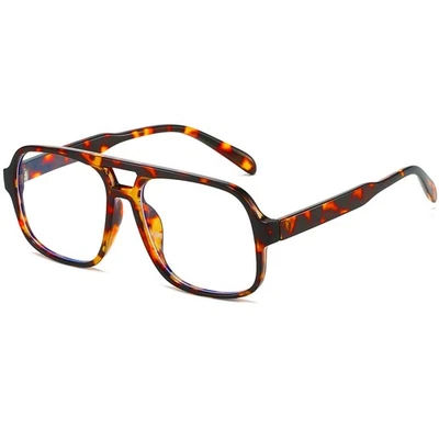 Gafas de aviador cuadradas de gran tamaño para mujeres hombres marco grande retro azul claro blo... Foto 1 de 4