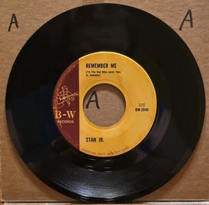 Stan Jr: When I Loved Her/Remember Me(I'm The One Who Loves You) 45rpm BW Record - Picture 1 of 2
