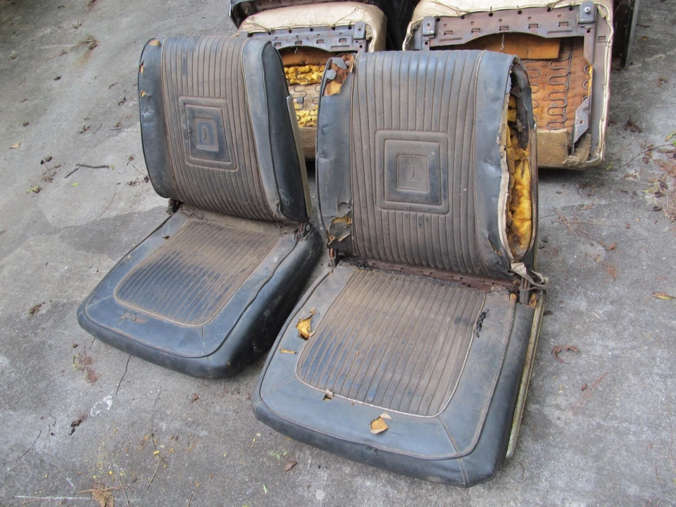 1964 1965 DODGE PLYMOUTH FURY POLARA CORONET BUCKET SEAT PAIR CORES #3 - Image 1 of 4