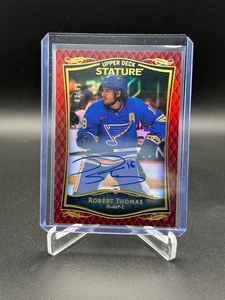 Estatura de cubierta superior 2023-24 - Robert Thomas rojo automático/99 St Louis Blues #24 - Imagen 1 de 2