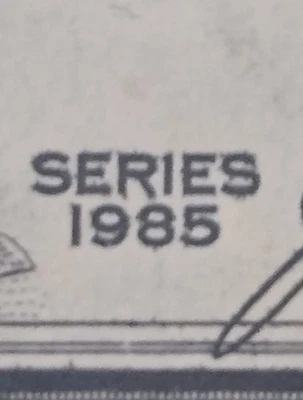 Vintage 1985 $1 One Dollar CIRCULATED  - Image 1 of 3