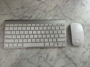 Apple A1314 Keyboard (MC184LL/B) + A1296 Magic Mouse (MB829LL/A) TESTED - Afbeelding 1 van 5
