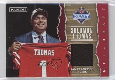 2017 Panini Father's Day NFL Draft Memorabilia Solomon Thomas #ST Rookie RC - Image 1 of 2