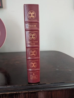 'Them' a Signed Book by Joyce Carol Oates New Unread w/COA Easton Press Leather  - Image 1 of 4
